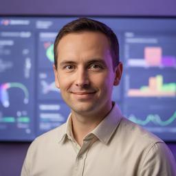 Kireety Ormerod, data scientist davanti a una dashboard di produzione